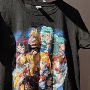 Kids Black Graphic T-Shirt